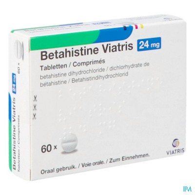 Betahistine Viatris 24mg Tabl 60