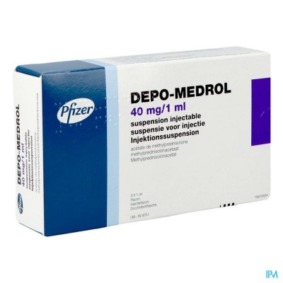Depo-medrol Vial 3 X 40mg/1ml
