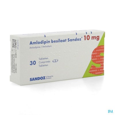 Amlodipine Besilaat Sandoz C0mp 30x10mg