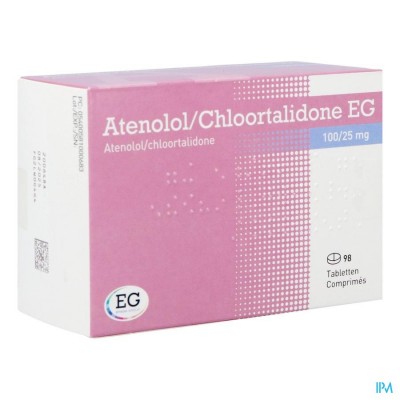 Atenolol Chlortal EG Tabl 98X100Mg/25Mg