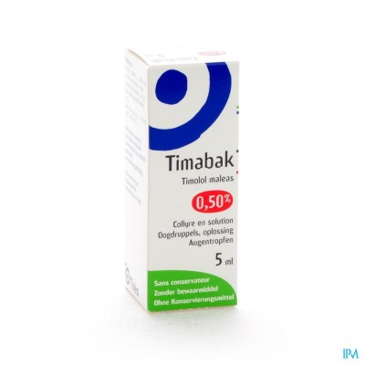 Timabak 0,50% Collyre 5ml 5,0mg/ml