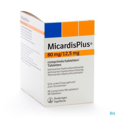 Micardisplus Comp 98 X 80mg/12,5mg
