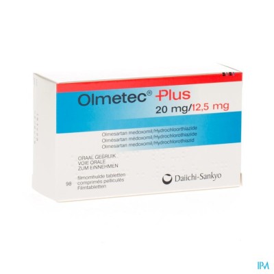 Olmetec Plus 20mg/12,5mg Comp Pell 98