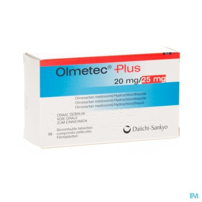 Olmetec Plus 20mg/25mg Comp Pell 98