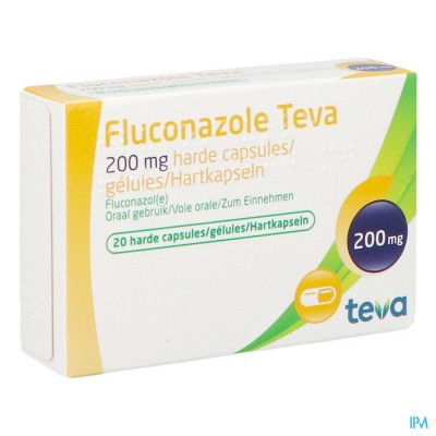 Fluconazole Teva Caps 20 X 200mg