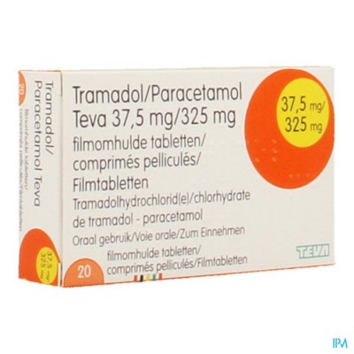Tramadol Paracetamol 37,5mg/325mg Teva Filmomh 20