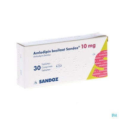 Amlodipine Besilaat Sandoz C0mp 30x10mg