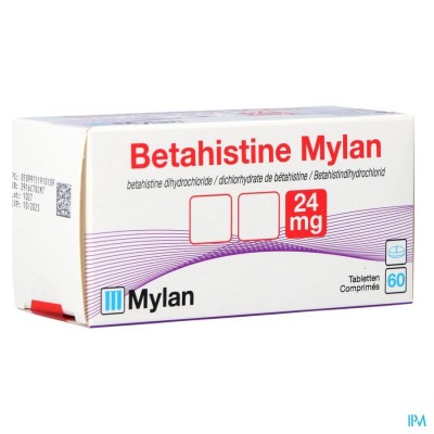 Betahistine Mylan 24mg Comp 60 X 24mg