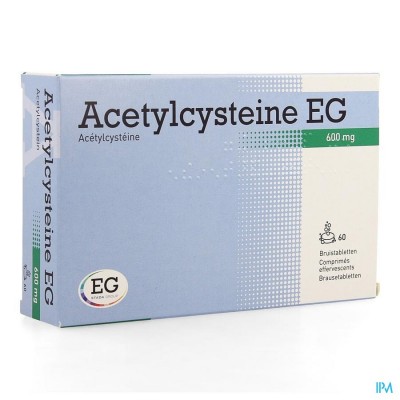 Acetylcysteine Eg 600mg Bruistabl 60x600mg