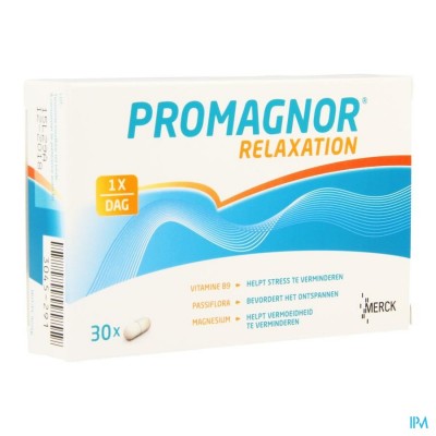 Promagnor Relaxation: Magnesium 350mg & Passiflora 200mg & Vitamine B 4mg (30 caps)