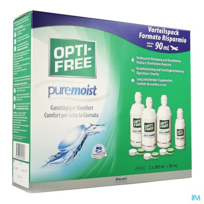 Opti-free Puremoist M.purpos.desinf.3x300ml+3 Etui