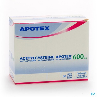 Acetylcysteine Apotex Sach 30 X 600mg