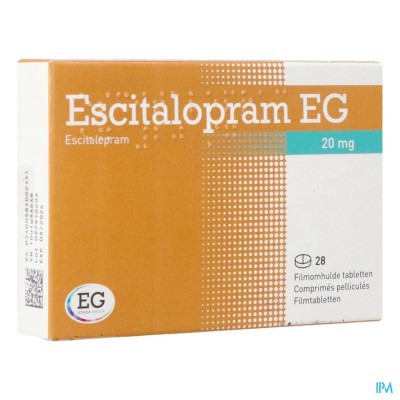 Escitalopram EG 20 Mg Filmomh Tabl 28 X 20 Mg