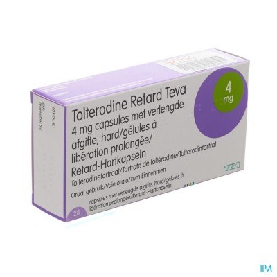 Tolterodine Retard Teva 4mg Caps Prol 28