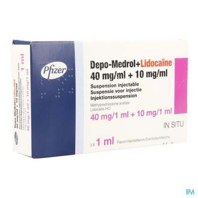 Depo-medrol Lidoc 40mg Vial 40mg/ml 3 X 1ml